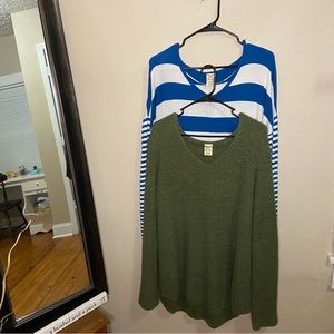 Lot of 2 Women’s Faded Glory Sweaters